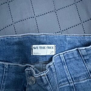 Free People High Rise Blue Jeans